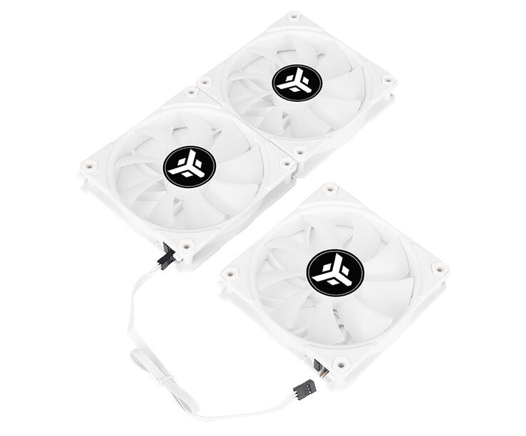 Kit 3x Ventola per case UW12 White - 12cm- ARGB Sync 5V 3pin- 4pin PWM- Senza fili