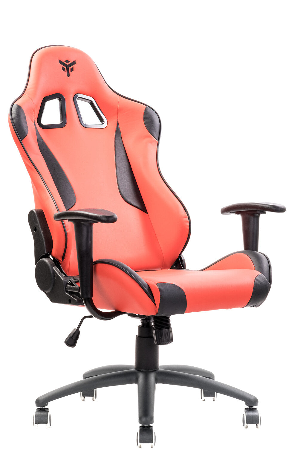 itek Gaming Chair PLAYCOM PM20 - PVC- Doppio Cuscino- Schienale Reclinabile- Rosso Nero