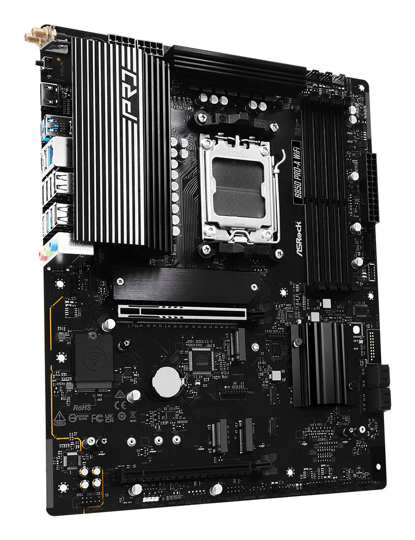 MB Asrock AM5 B850 Pro-A WiFi- 4*DDR5 4*SATA3- 4*M.2- HDMI- Type-C- WiFi 6E + BT- ATX