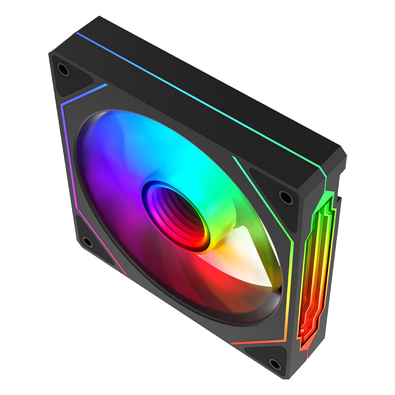 Ventola REVERSE per case INFINITY Black - 12cm - ARGB Sync 5V 3pin - 4pin PWM - BULK