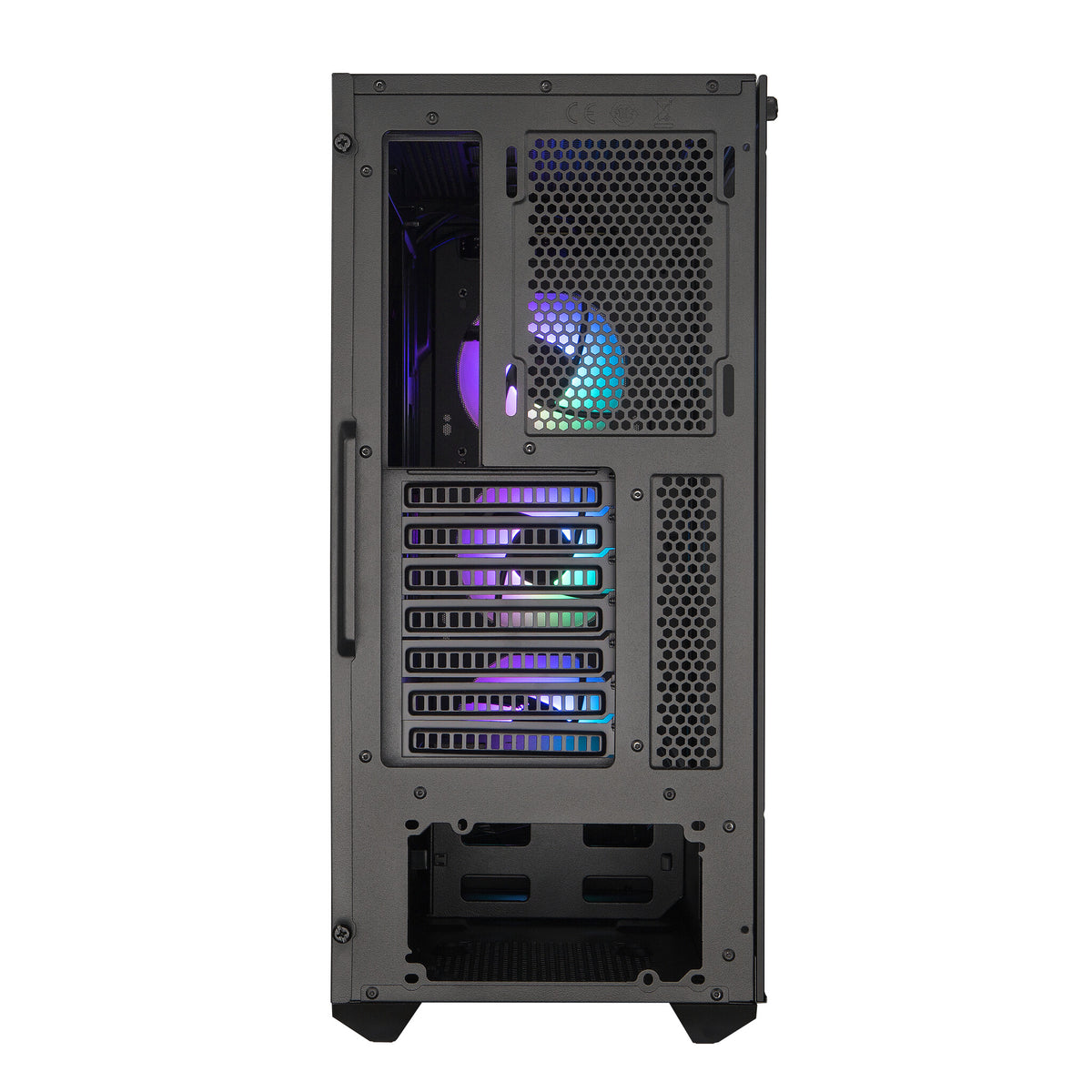 Case MasterBox MB511 ARGB- 2xCombo 2.5"/3.5"-5xSSD- 3x 120 ARGB fans-incl. controller-Radiator Support-Temp.Glass Side P.-NO PSU