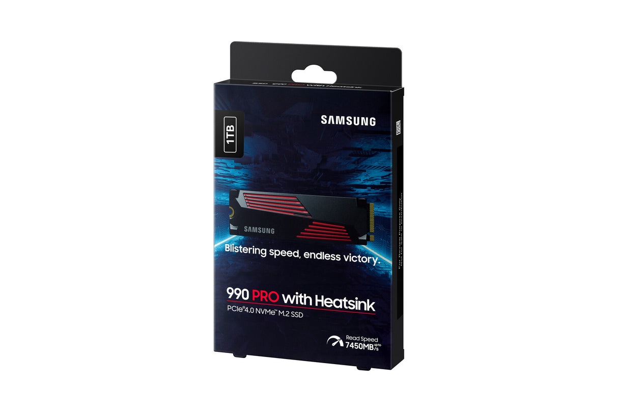 SSD SAMSUNG 990 PRO - 1TB M.2 PCIe Gen4x4 (R7450- W6900) Heatsink