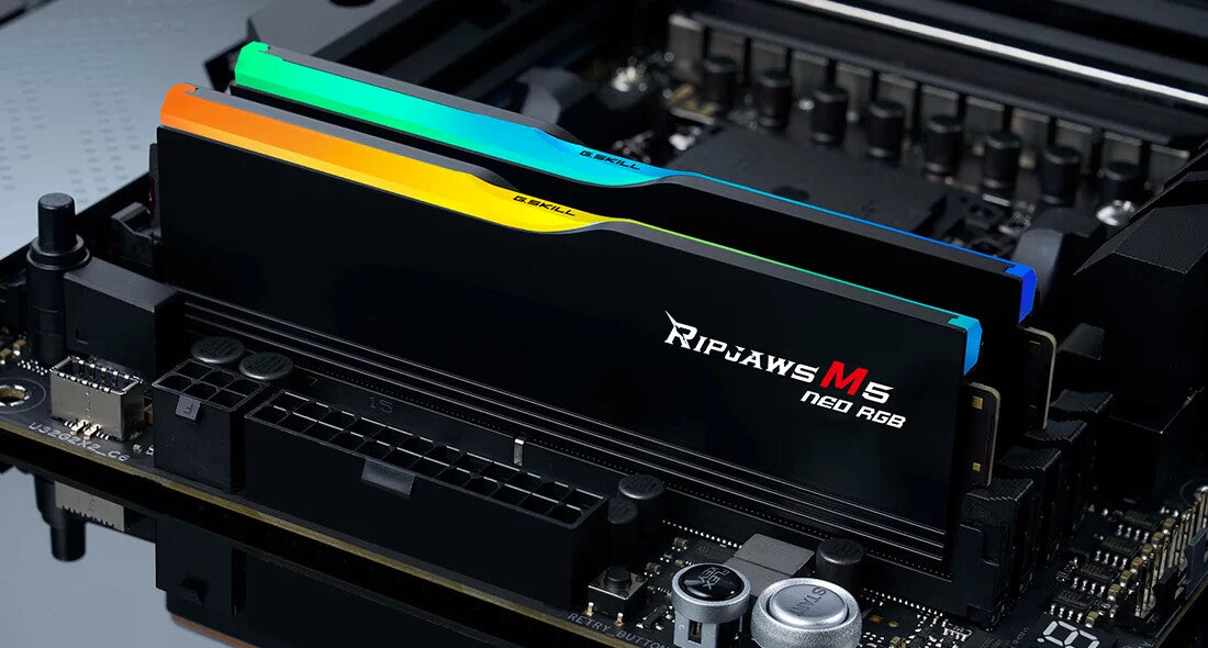 G.Skill DIMM 32 GBDDR5-6000 (2x16GB) Dual-Kit- Ripjaws M5 Neo RGB- AMD EXPO- Black