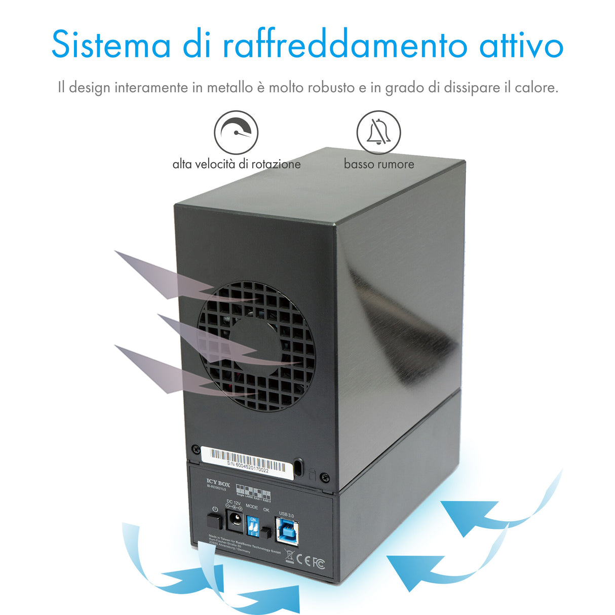 ICY BOX Case External RAID 0/1 Large/Single for 2 HDD3.5"