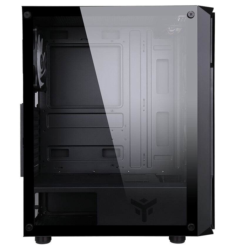 Case SIX TRIANGLE - Gaming Middle Tower- 4x12cm ARGB fan- USB3- Side Panel Temp Glass