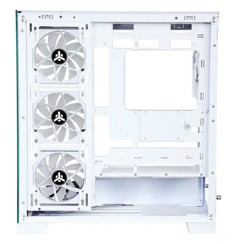 Case SHOWBUI 45W - Gaming Tower- ATX- 4x12cm ARGB fan- 2xUSB3- Type-C- Side & Front Panel Temp Glass- White Edition