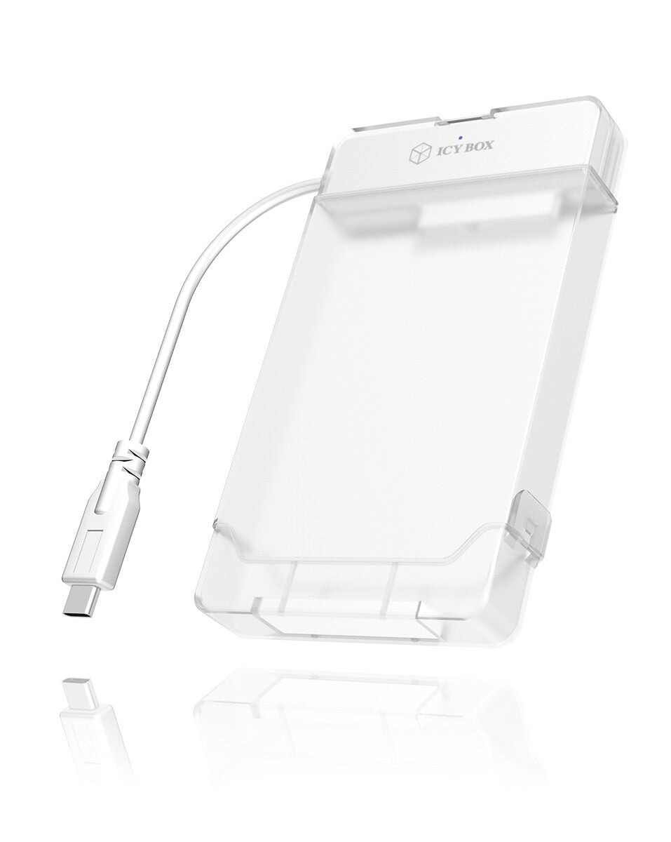 ICY BOX Case Esterno per SSD/HDD 2.5" a 1x USB 3.2 Gen1 Type-C- inclusa protezione