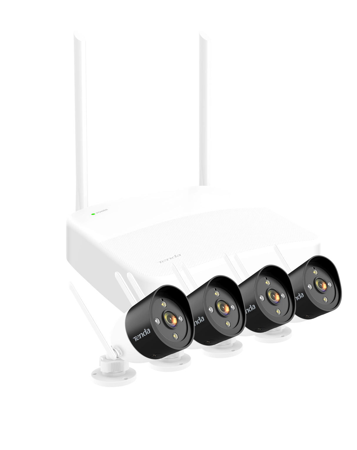 Tenda KIT Security K4W-3-TC 4IP Camera 2304P- DC 9V=1A- Antenna Interna-Wireless