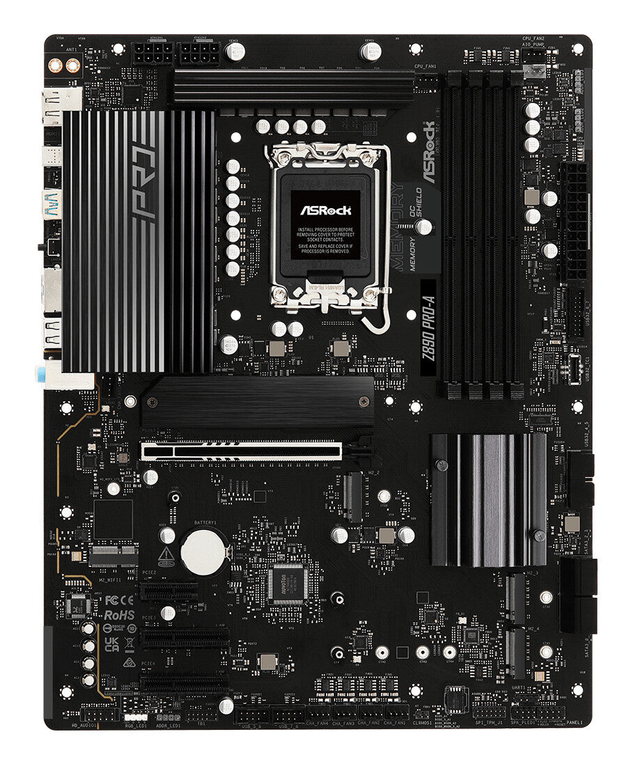 MB Asrock 1851 Z890 PRO-A- 4*DDR5- 4*SATA3- 2*M.2- HDMI- DP- ATX