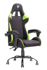 itek Gaming Chair RHOMBUS FF10 - Fabric - Double Cushion - Reclining Backrest - Black Green