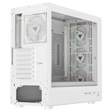 Case MESHCORE 36W - Gaming Tower- ATX- 4x12cm ARGB fan- 2xUSB3- Type-C- Temp Glass Side Panel- White Ed.