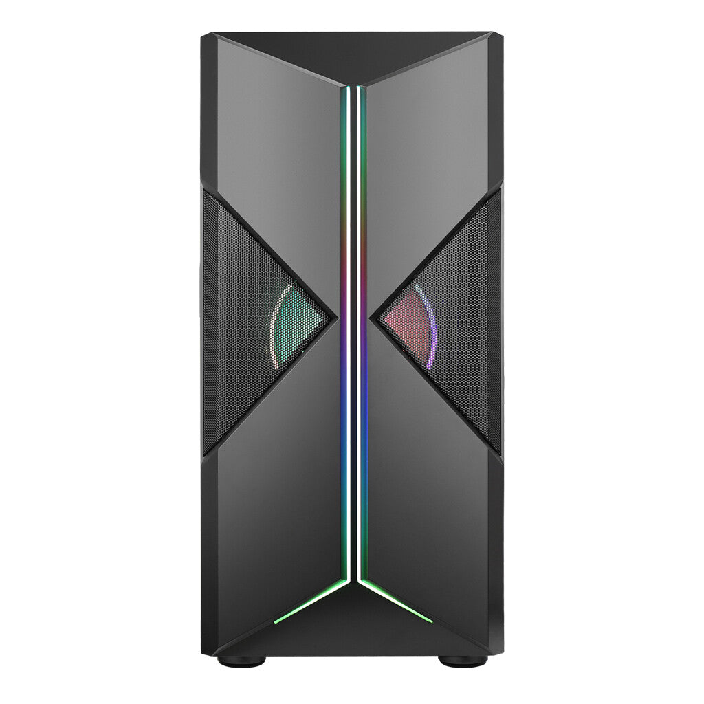 SPACIRC XO case - Gaming Middle Tower - 2x12cm ARGB fan - USB3