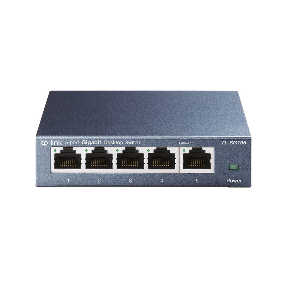 TP-LINK Switch Gigabit- 5-port Gigabit Switch- 5 10/100/1000M RJ45 ports- desktop steel case