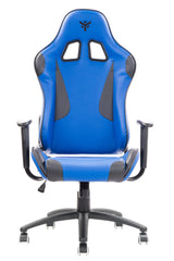 itek Gaming Chair PLAYCOM PM20 - PVC - Double Cushion - Reclining Backrest - Blue Black