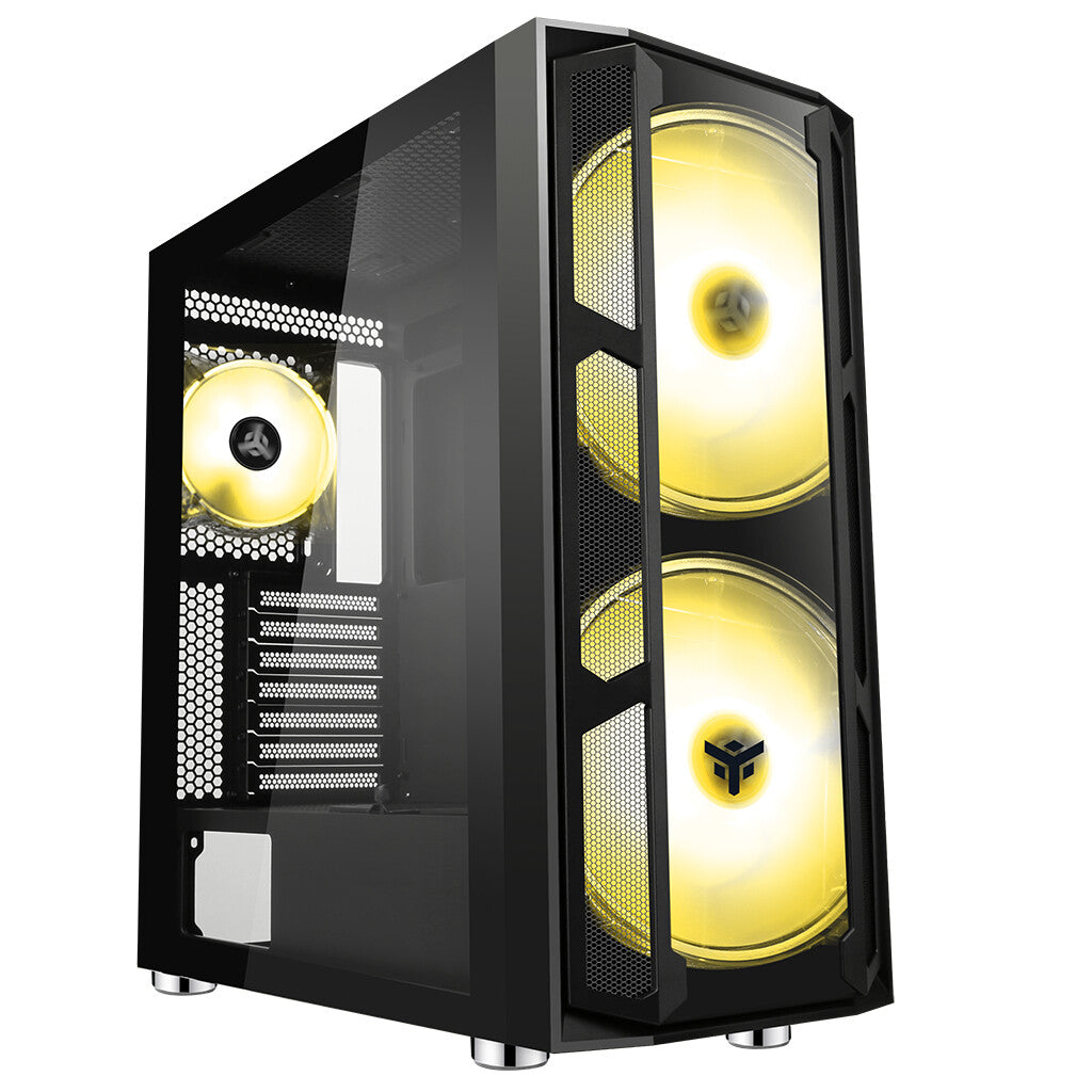 Case MAJES 20 EVO - Gaming Full Tower- 2x20cm ARGB fan- USB3- Front & Side Panel Temp Glass