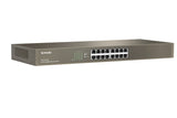 Tenda SWITCH BUSINESS TEG1016G - IEEE 802.3uxab-16x Gigabit LAN-Capacità 32Gbps-Protez fulm 6KV su ogni porta