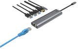 ITEK HUB USB-C 6 in 1- HDMI + RJ45 +  3USB3.0 + USB-C