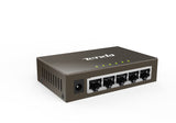 Tenda SWITCH BUSINESS TEG1005D - IEEE 802.3uxab- 5x Gigabit LAN- 10Gbps capacity- 6KV lightning protection on each port