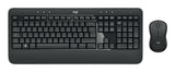 LOGITECH RETAIL Keyboard + Mouse - MK540 Advanced - Wireless - Black