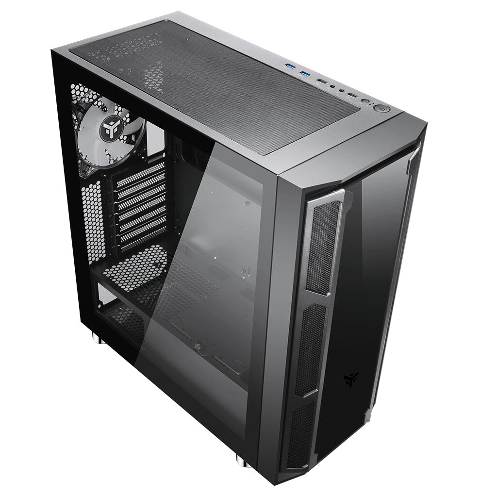 Case MAJES 20 EVO - Gaming Full Tower- 2x20cm ARGB fan- USB3- Front & Side Panel Temp Glass