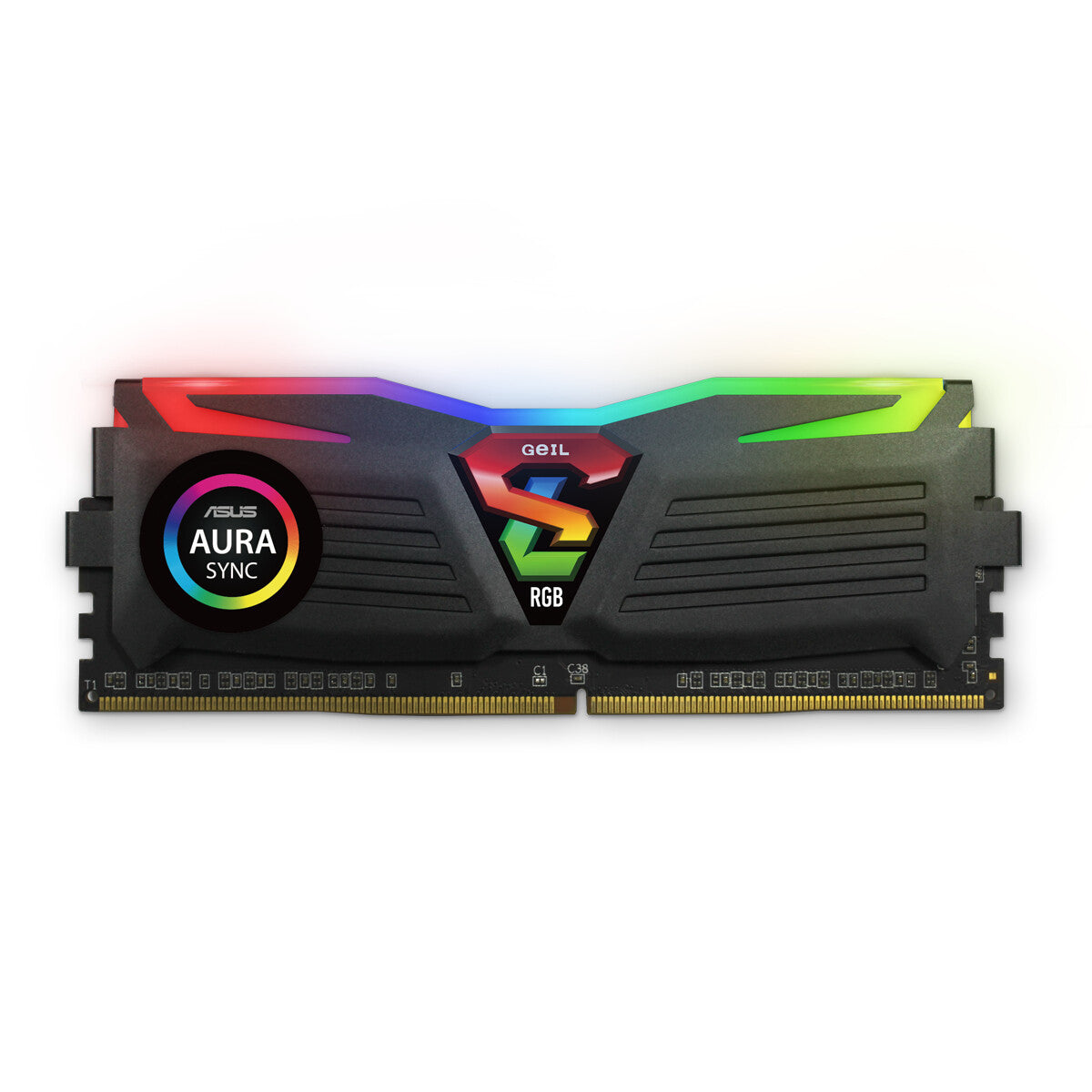 GEIL 16GB PC4-24000 3000MHz SUPER LIGHT BLACK RGB SYNC 16-18-18-36 - AMD Ryzen Edition