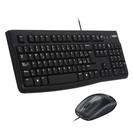 LOGITECH RETAIL Keyboard + Mouse - MK120- USB- Black