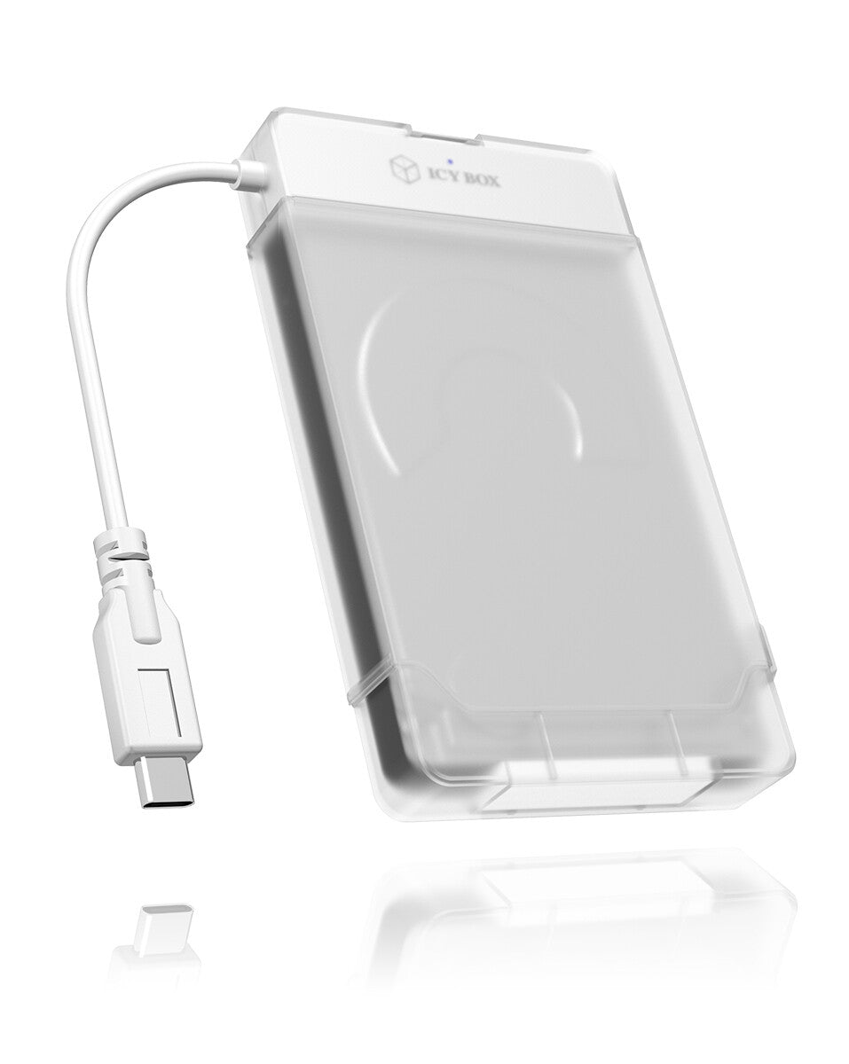 ICY BOX Case Esterno per SSD/HDD 2.5" a 1x USB 3.2 Gen1 Type-C- inclusa protezione