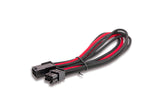 Cavo\Prolunga Sleevato PCIe 6Pin Femmina a 6Pin Maschio- 250mm- Nero Rosso