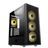 Case VERTIBRA H210 - Gaming Middle Tower- 4x12cm ARGB fan- 2xUSB3- Side Panel Temp Glass