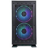 Case GALAXY 2Q - ITX Mini Tower- 2x12cm ARGB fan- 2xUSB3- 2x Front Panel- Side Glass