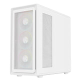Case MESHCORE 36W - Gaming Tower- ATX- 4x12cm ARGB fan- 2xUSB3- Type-C- Temp Glass Side Panel- White Ed.