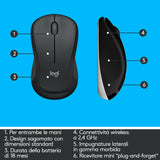 Tastiera + Mouse LOGITECH RETAIL - MK540 Advanced- Wireless- Nera