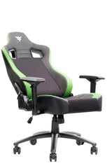 itek Gaming Chair SCOUT PM30 - PVC and Fabric - 4D Armrests - Black Green