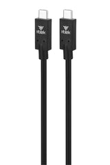 ITEK Cavo USB3.2 Gen2 Type-C maschio a maschio- 4K 60Hz- 20G data- 100W power- lunghezza 1m