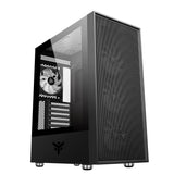 VERTIBRA H210 Case - Gaming Middle Tower- 4x12cm ARGB fan- 2xUSB3- Side Panel Temp Glass