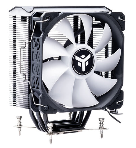 ICY-4HLA air heatsink - universal Skt - 150W TDP - 4 HP - 12cm fan - full black - ARGB