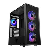 Case VERTIBRA H210 - Gaming Middle Tower- 4x12cm ARGB fan- 2xUSB3- Side Panel Temp Glass