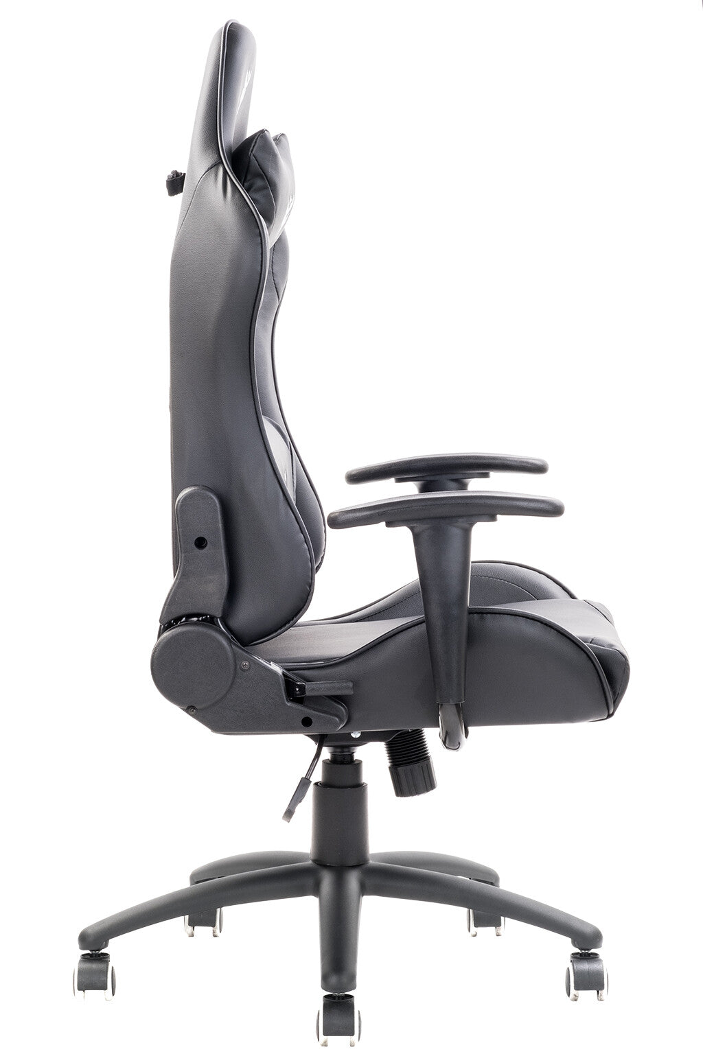 itek Gaming Chair PLAYCOM PM20 - PVC - Double Cushion - Reclining Backrest - Black Black