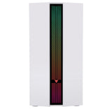 Case LIFLIG W41 - Gaming Mini Tower- mATX- 12cm ARGB fan- 2xUSB3- Side Panel Temp Glass- White Edition