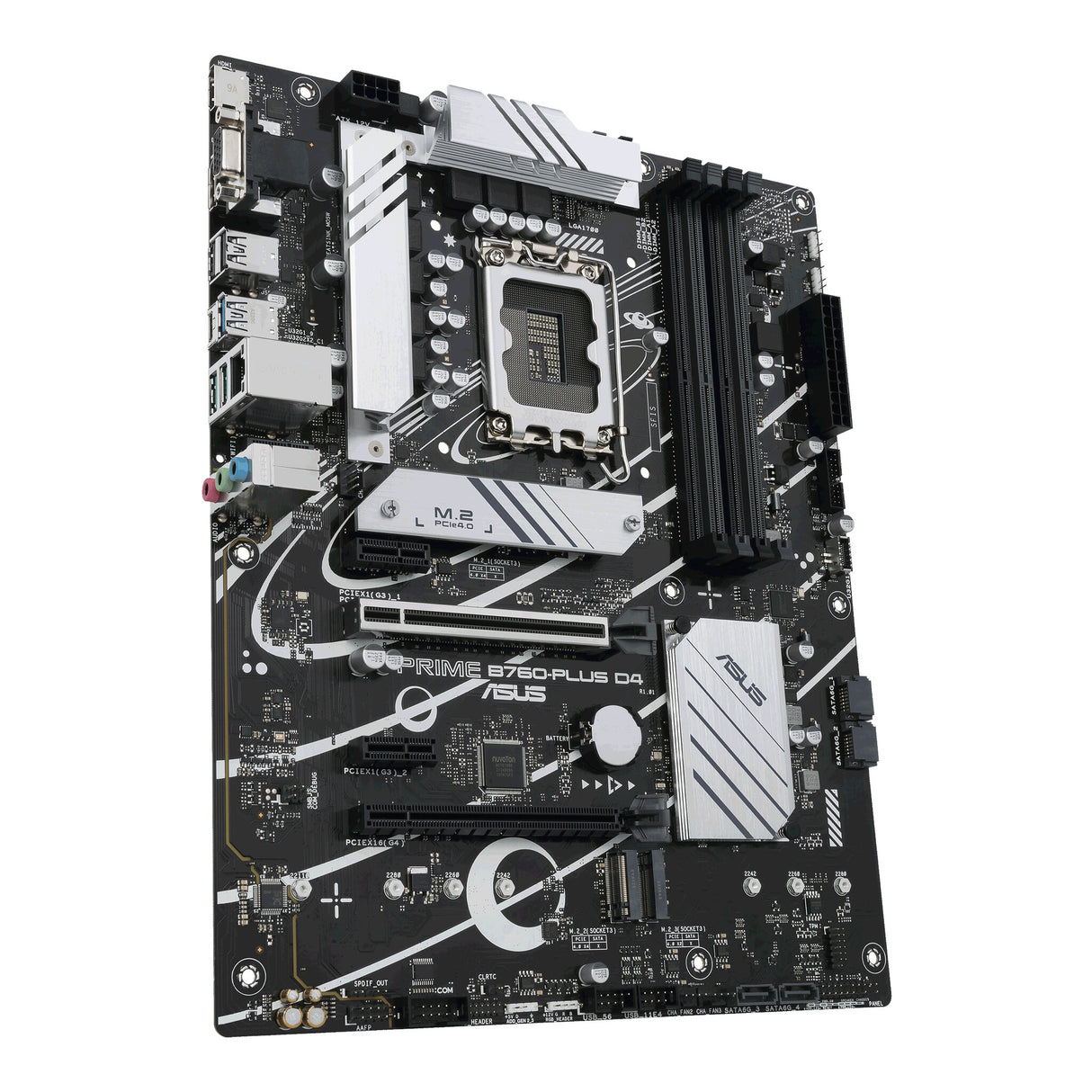 MB Asus 1700 Intel- PRIME B760-PLUS D4- PCIe5- 3xPCIe4 M.2- 4xDDR4- DP- VGA- HDMI- SATA6- USB3.2 Gen2 & Gen1- ATX