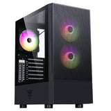 Case SIISBE 3.0 - Gaming Middle Tower- 3x12cm ARGB fan- USB3- Side Panel Temp Glass with hinge