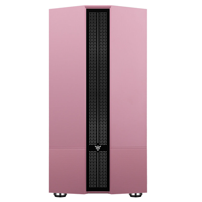 Case LIFLIG P41 - Gaming Mini Tower- mATX- 12cm ARGB fan- 2xUSB3- Side Panel Temp Glass- Pink Edition