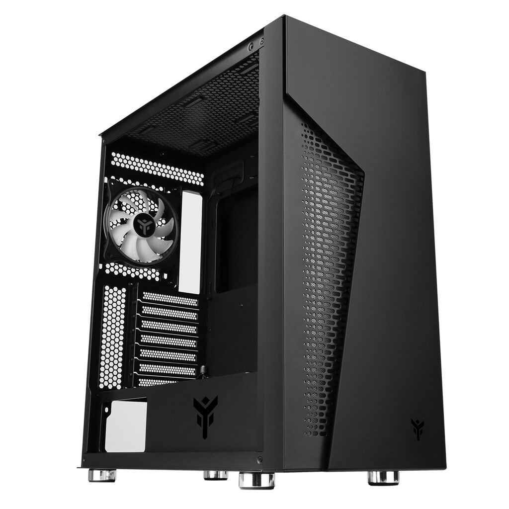 Case MAJES 30 - Gaming Full Tower- 12cm ARGB fan- 2xUSB3- Side Panel Temp Glass