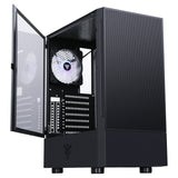 Case SIISBE 3.0 - Gaming Middle Tower- 3x12cm ARGB fan- USB3- Side Panel Temp Glass with hinge