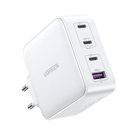 UGREEN USB Charger 100W GaN Nexode- 3x Type-C- 1xUSB3 White