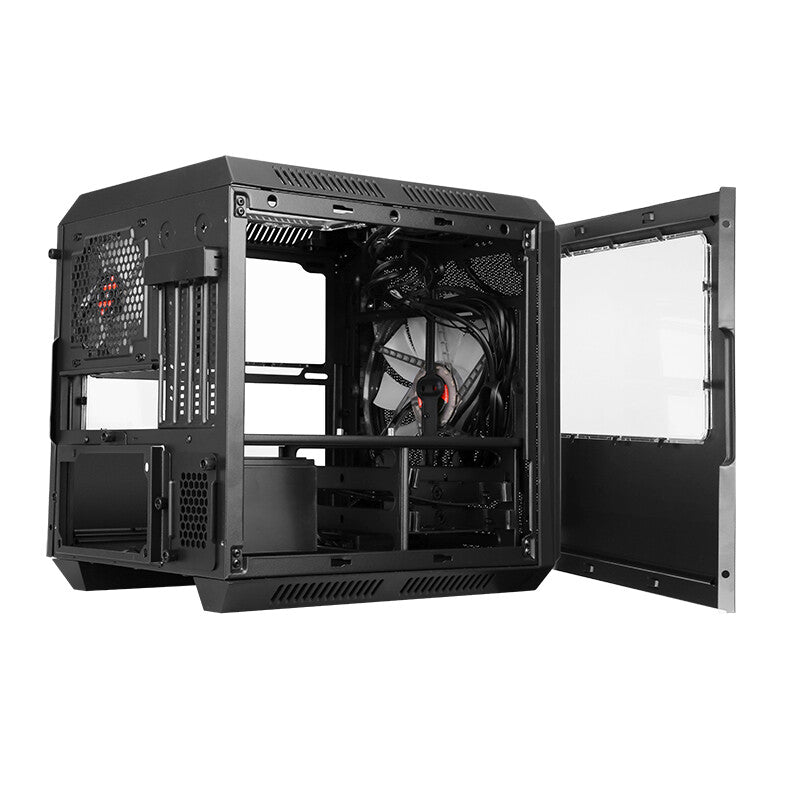 Case QBO 8 EVO - Micro ATX- USB3- 200+120mm ARGB fan- Card Reader- 3x Trasp Window