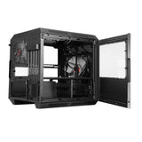 Case QBO 8 EVO - Micro ATX- USB3- 200+120mm ARGB fan- Card Reader- 3x Trasp Window