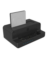 ICY BOX Docking Clone Dual Way- per SSD  M.2 NVMe e SSD/HDD SATA da 2. 5"e 3.5" a USB 3.2 Gen2- nero