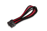 Cavo\Prolunga Sleevato PCIe 6Pin Femmina a 6Pin Maschio- 250mm- Nero Rosso