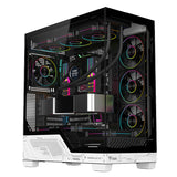 Case NEBRALUX 01 - Gaming Tower- ATX- 4x12cm ARGB fan- 2xUSB3- Type-C- Darker Temp Glass Side & Front Panel